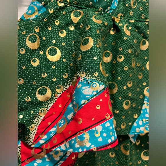 ANKARA African Wax Print Peplum Cotton Skirt ✨ - Picture 3 of 7